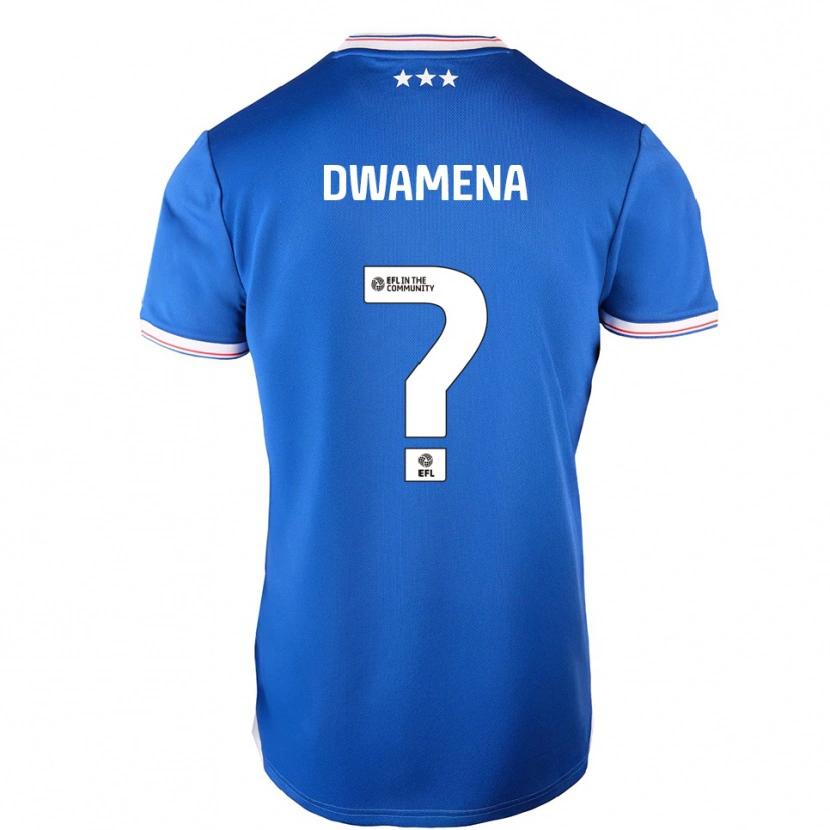 Danxen Homme Maillot Nick Nkansa-Dwamena #0 Bleu Blanc Tenues Domicile 2025/26 T-Shirt
