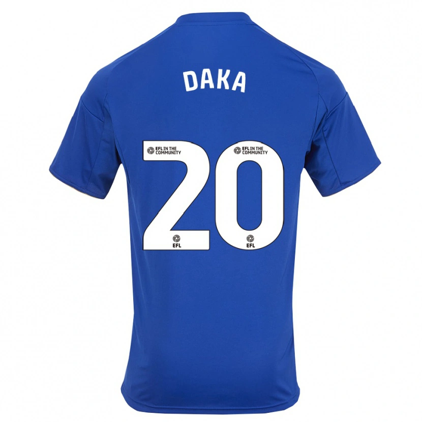 Danxen Homme Maillot Patson Daka #20 Bleu Or Tenues Domicile 2025/26 T-Shirt