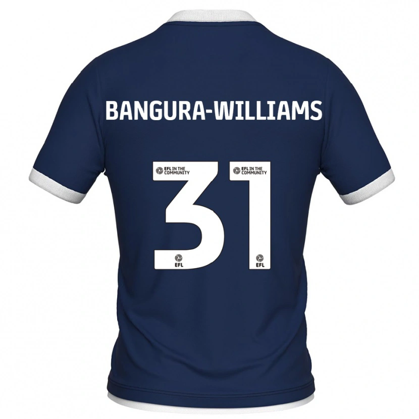 Danxen Homme Maillot Ra'ees Bangura-Williams #31 Marine Blanc Tenues Domicile 2025/26 T-Shirt