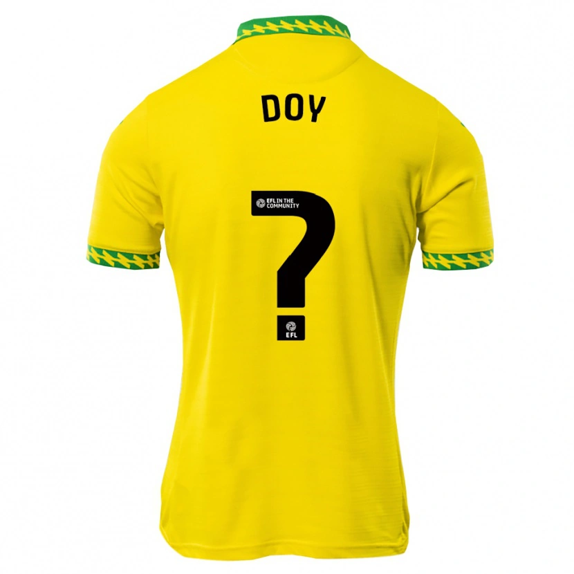 Danxen Homme Maillot Alfie Doy #0 Blanc Vert Tenues Domicile 2025/26 T-Shirt