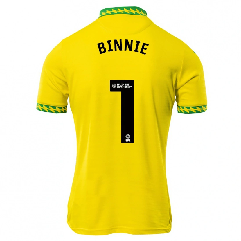 Danxen Homme Maillot Ethan Binnie #1 Blanc Vert Tenues Domicile 2025/26 T-Shirt