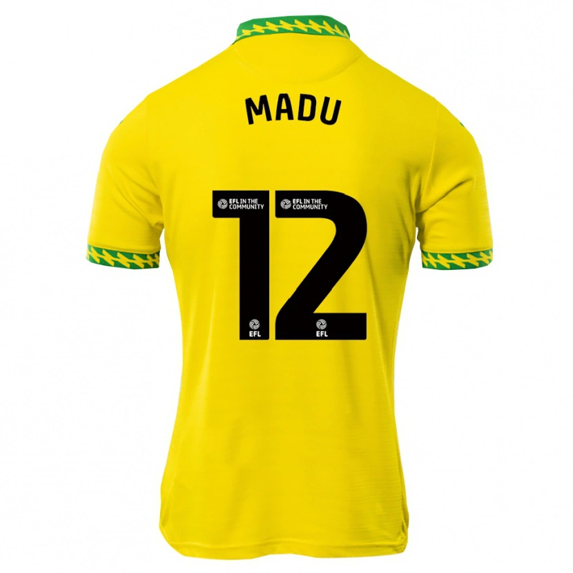 Danxen Homme Maillot Victor Madu #12 Blanc Vert Tenues Domicile 2025/26 T-Shirt