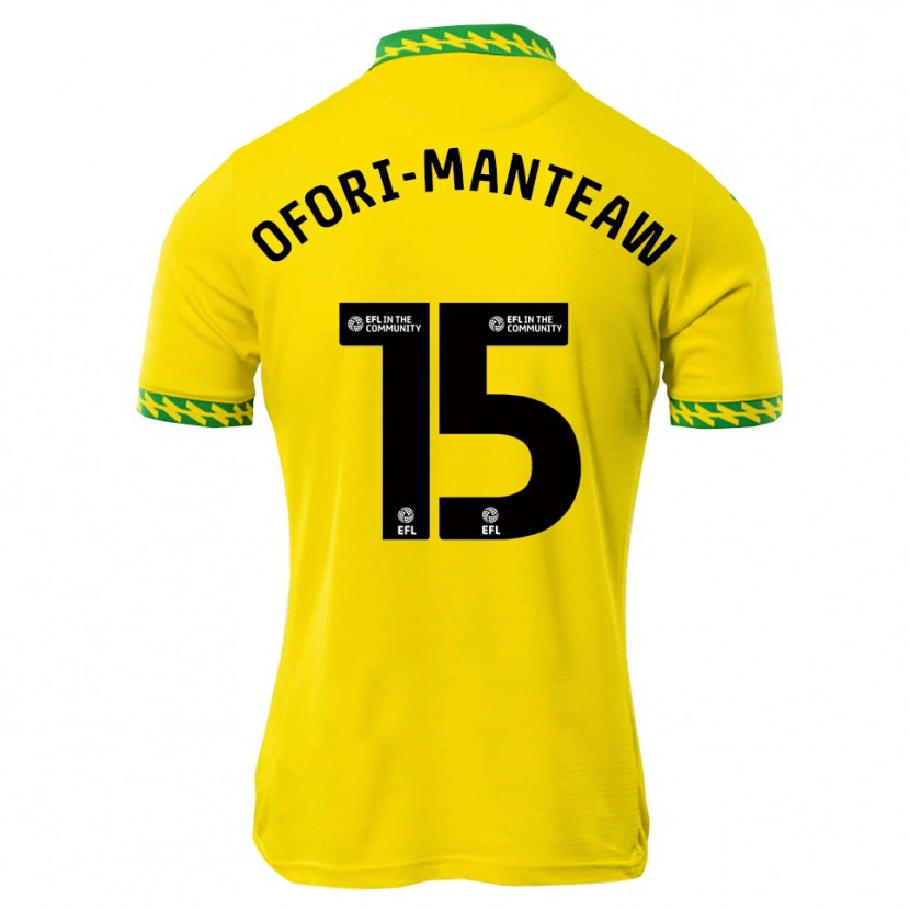 Danxen Homme Maillot Lloyd Ofori-Manteaw #15 Blanc Vert Tenues Domicile 2025/26 T-Shirt