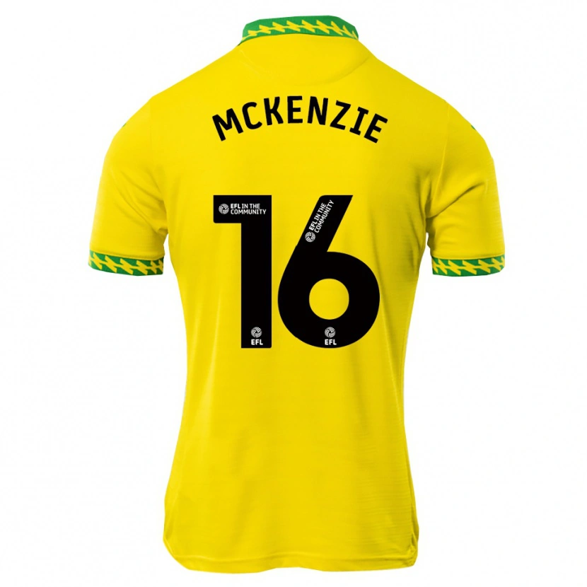 Danxen Homme Maillot Mason Mckenzie #16 Blanc Vert Tenues Domicile 2025/26 T-Shirt