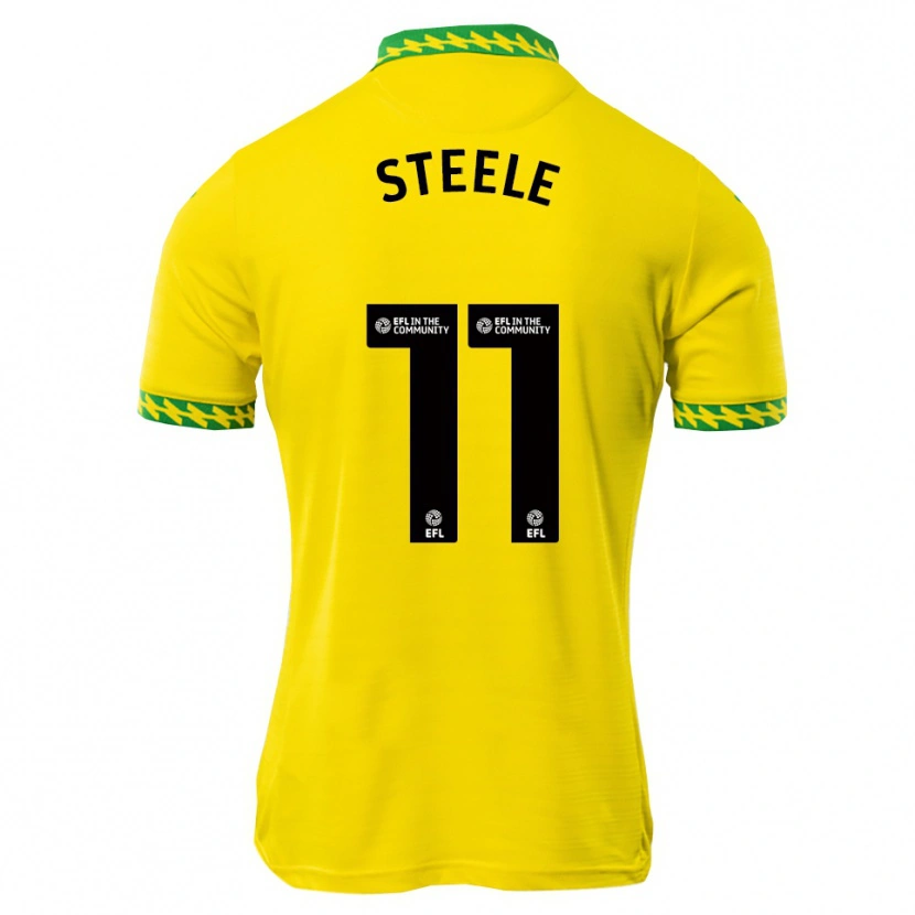 Danxen Homme Maillot Kahlil Steele #11 Blanc Vert Tenues Domicile 2025/26 T-Shirt