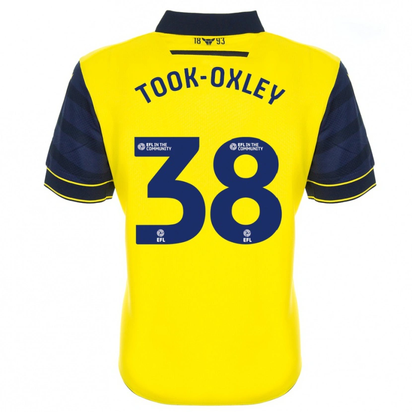 Danxen Homme Maillot Zaide Took-Oxley #38 Jaune Marine Tenues Domicile 2025/26 T-Shirt