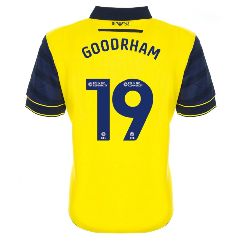 Danxen Homme Maillot Tyler Goodrham #19 Jaune Marine Tenues Domicile 2025/26 T-Shirt