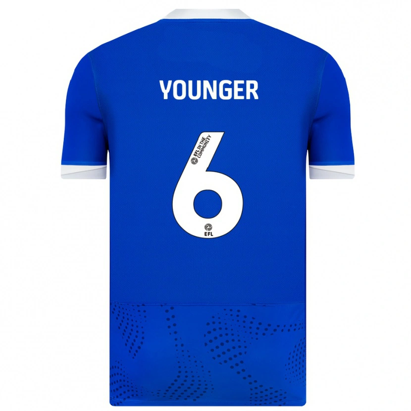 Danxen Homme Maillot Jazz Younger #6 Bleu Blanc Tenues Domicile 2025/26 T-Shirt