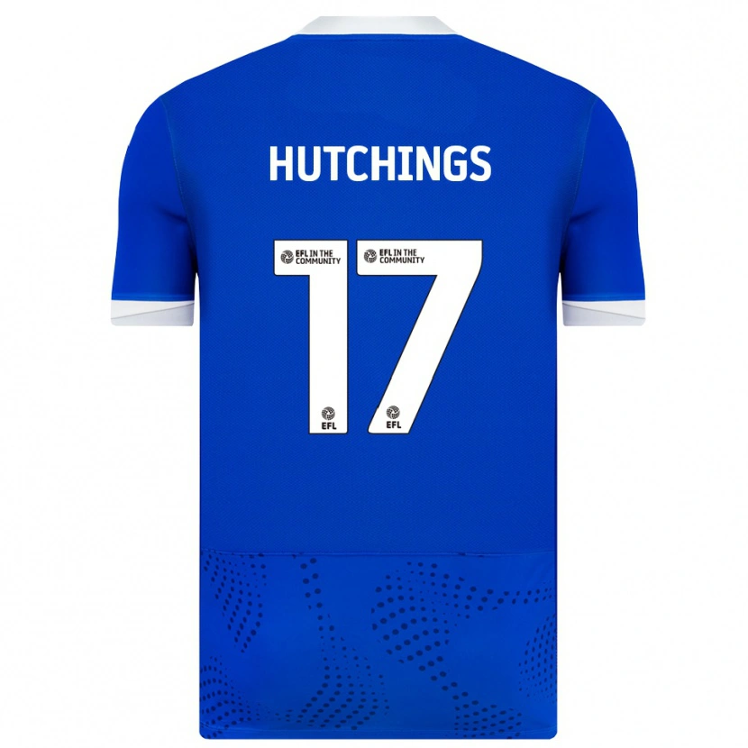 Danxen Homme Maillot Annie Hutchings #17 Bleu Blanc Tenues Domicile 2025/26 T-Shirt