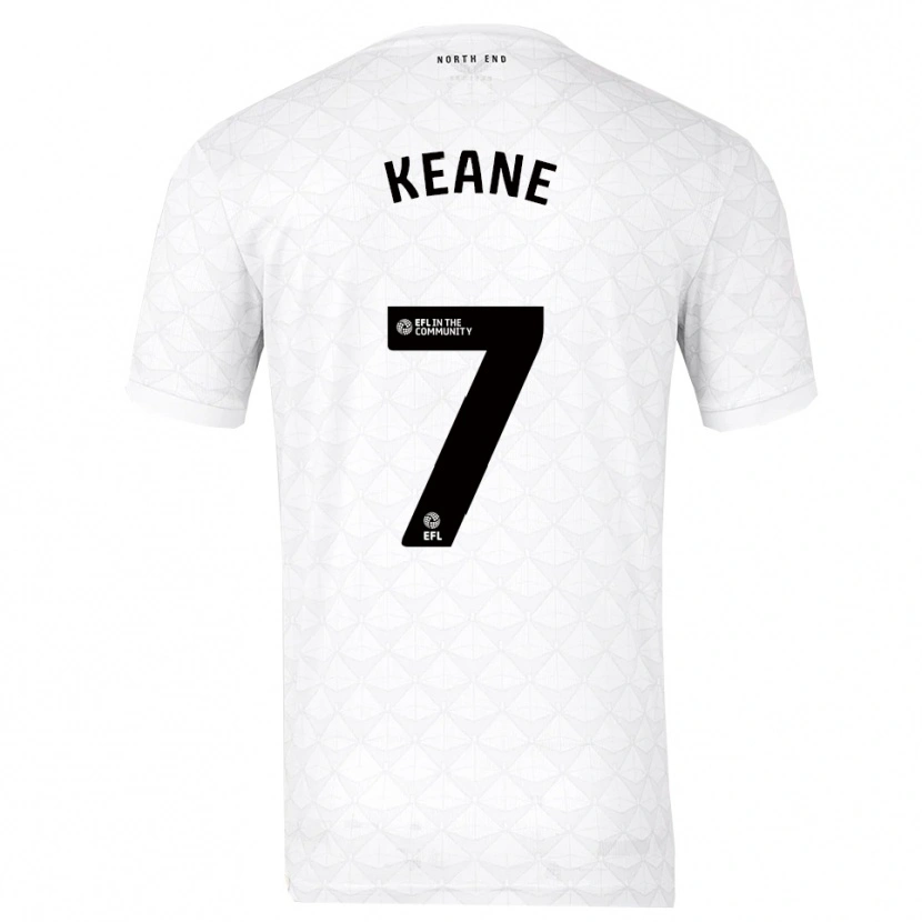 Danxen Homme Maillot Will Keane #7 Blanc Rouge Tenues Domicile 2025/26 T-Shirt