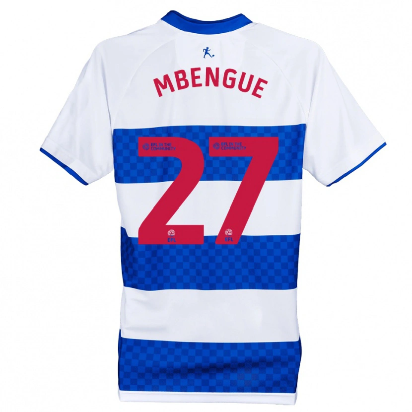 Danxen Homme Maillot Amadou Salif Mbengue #27 Bleu Blanc Tenues Domicile 2025/26 T-Shirt