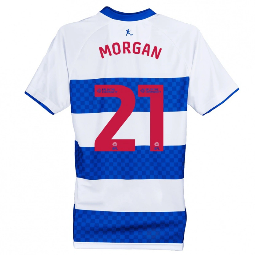 Danxen Homme Maillot Kieran Morgan #21 Bleu Blanc Tenues Domicile 2025/26 T-Shirt