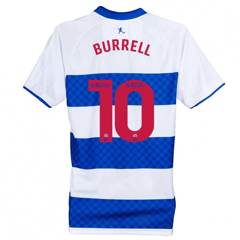 Danxen Homme Maillot Rumarn Burrell #10 Bleu Blanc Tenues Domicile 2025/26 T-Shirt