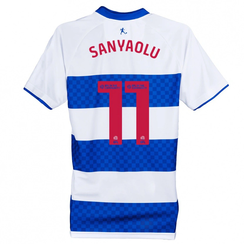 Danxen Homme Maillot Philip Sanyaolu #11 Bleu Blanc Tenues Domicile 2025/26 T-Shirt