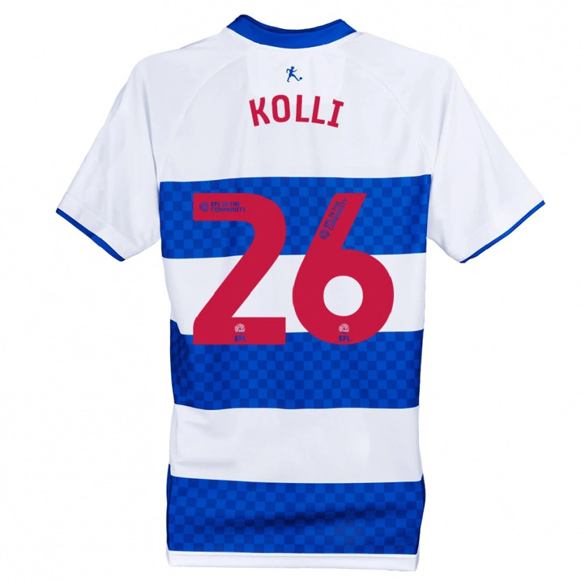 Danxen Homme Maillot Rayan Kolli #26 Bleu Blanc Tenues Domicile 2025/26 T-Shirt