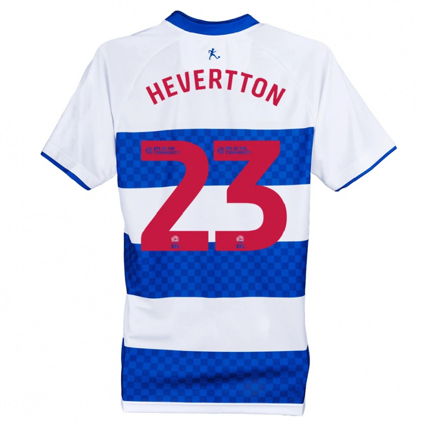 Danxen Homme Maillot Hevertton #23 Bleu Blanc Tenues Domicile 2025/26 T-Shirt