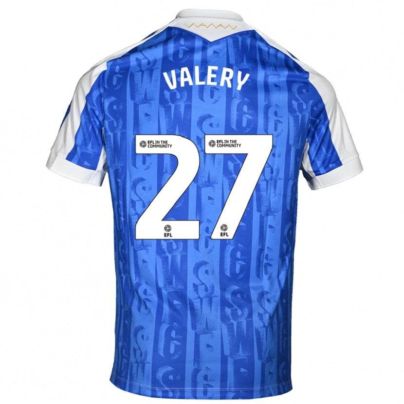 Danxen Homme Maillot Yan Valery #27 Bleu Blanc Tenues Domicile 2025/26 T-Shirt