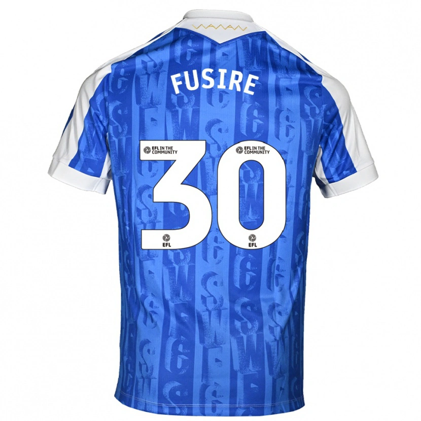 Danxen Homme Maillot Sean Fusire #30 Bleu Blanc Tenues Domicile 2025/26 T-Shirt