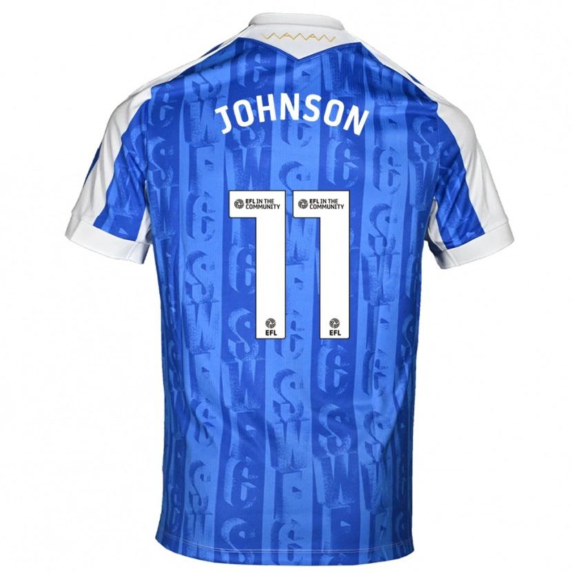 Danxen Homme Maillot Reece Johnson #11 Bleu Blanc Tenues Domicile 2025/26 T-Shirt