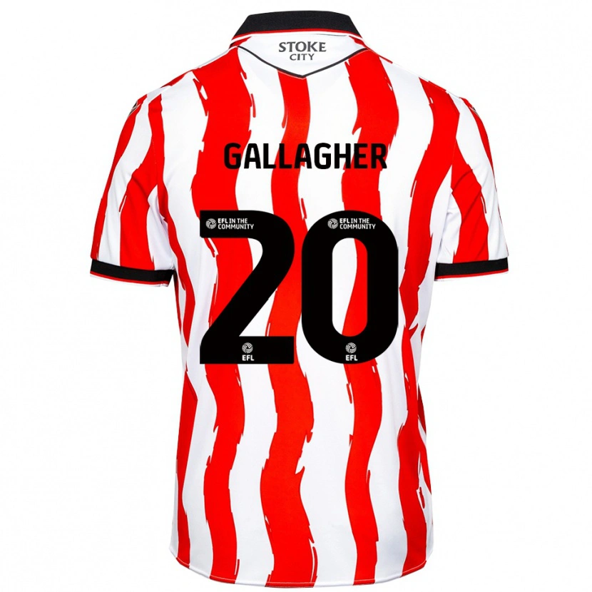 Danxen Homme Maillot Sam Gallagher #20 Blanc Rouge Tenues Domicile 2025/26 T-Shirt