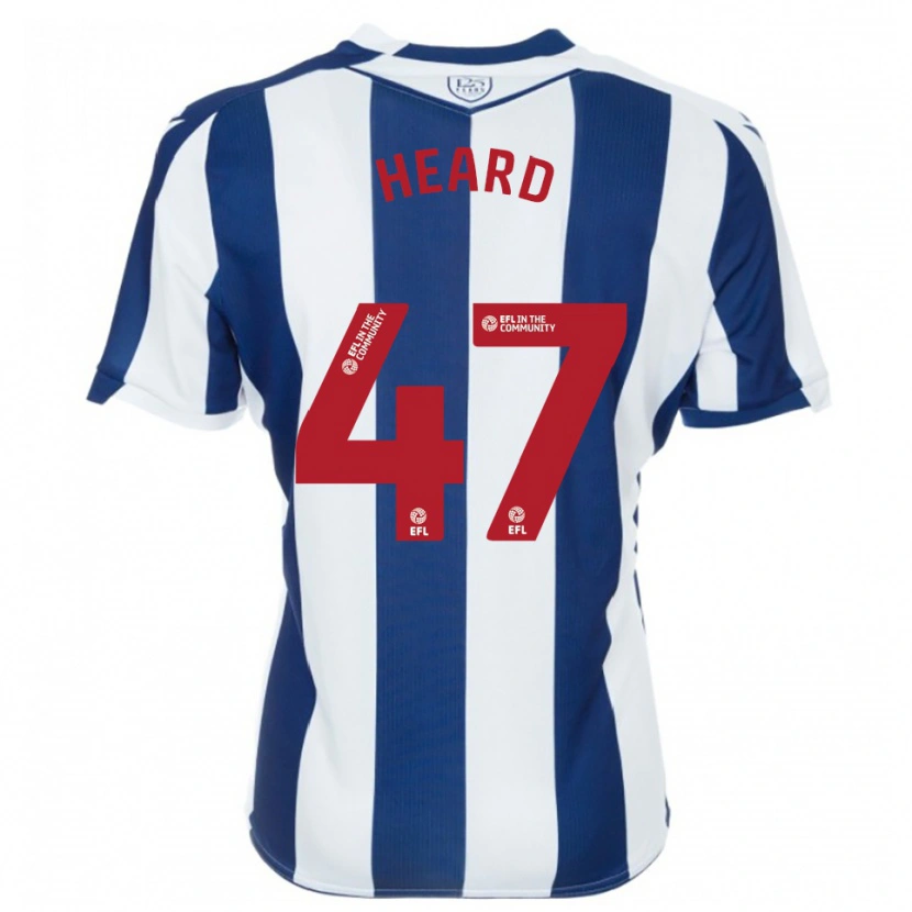 Danxen Homme Maillot Fenton Heard #47 Marine Blanc Tenues Domicile 2025/26 T-Shirt