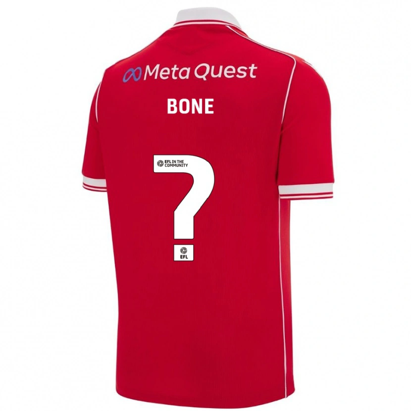 Danxen Homme Maillot Kai Bone #0 Rouge Blanc Tenues Domicile 2025/26 T-Shirt