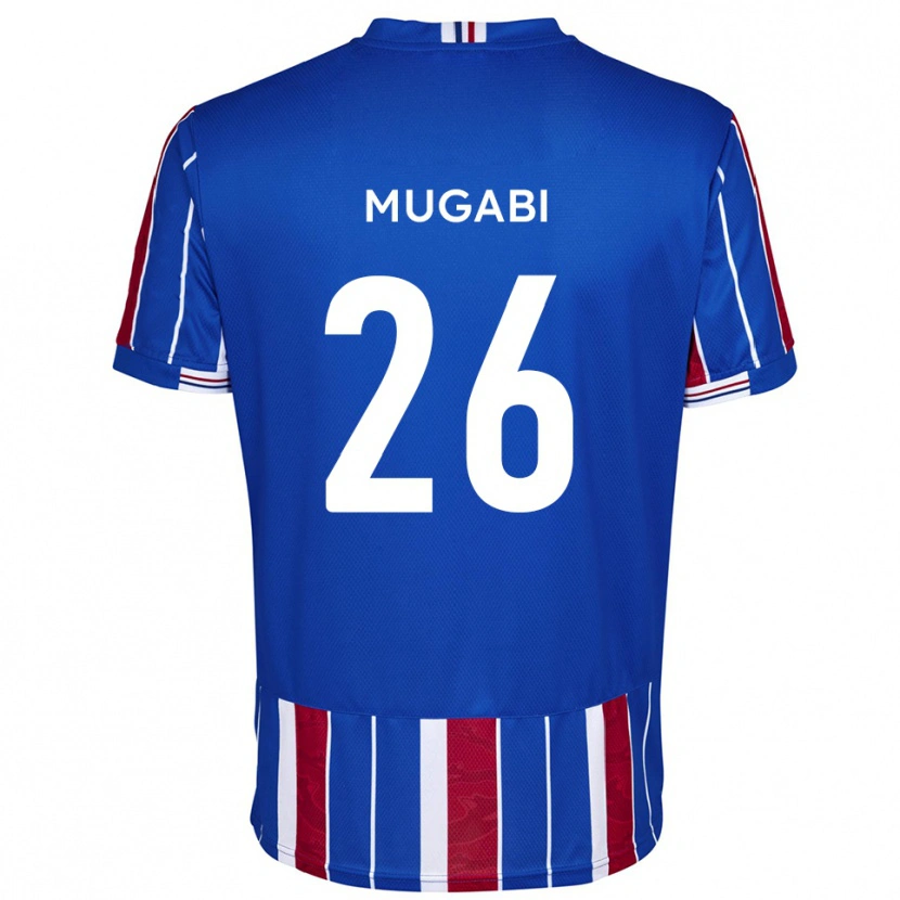 Danxen Homme Maillot Bevis Mugabi #26 Bleu Rouge Blanc Tenues Domicile 2025/26 T-Shirt