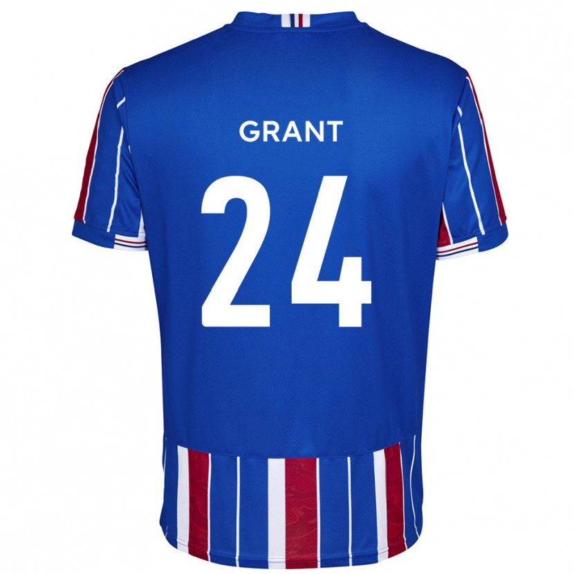Danxen Homme Maillot Josh Grant #24 Bleu Rouge Blanc Tenues Domicile 2025/26 T-Shirt