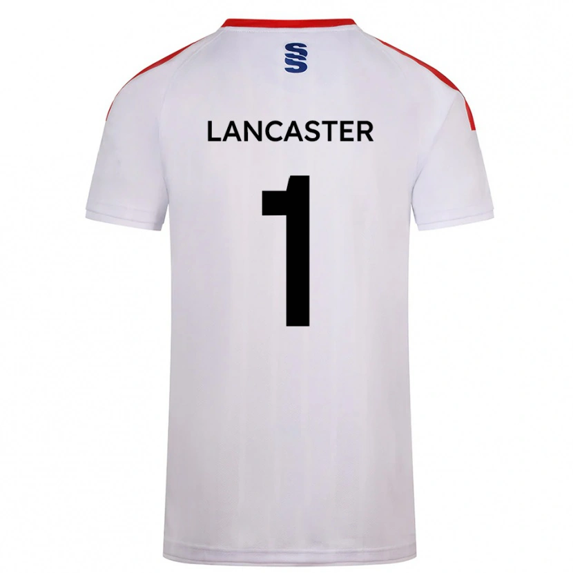 Danxen Homme Maillot Aaron Lancaster #1 Blanc Marine Tenues Domicile 2025/26 T-Shirt