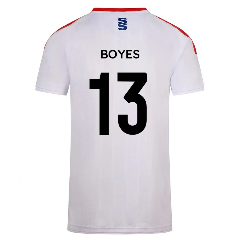 Danxen Homme Maillot Patrick Boyes #13 Blanc Marine Tenues Domicile 2025/26 T-Shirt