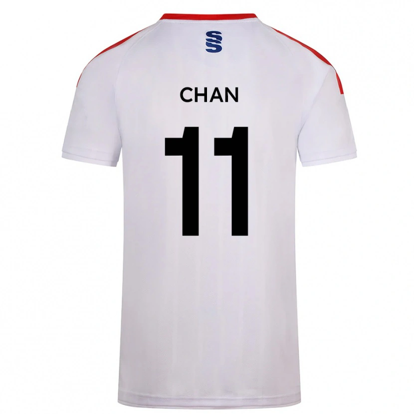 Danxen Homme Maillot Karri Chan #11 Blanc Marine Tenues Domicile 2025/26 T-Shirt