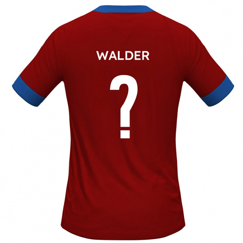 Danxen Homme Maillot Alex Walder #0 Rouge Bleu Tenues Domicile 2025/26 T-Shirt