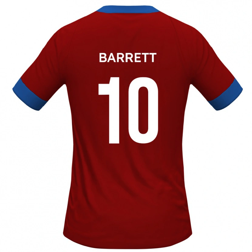 Danxen Homme Maillot Josh Barrett #10 Rouge Bleu Tenues Domicile 2025/26 T-Shirt