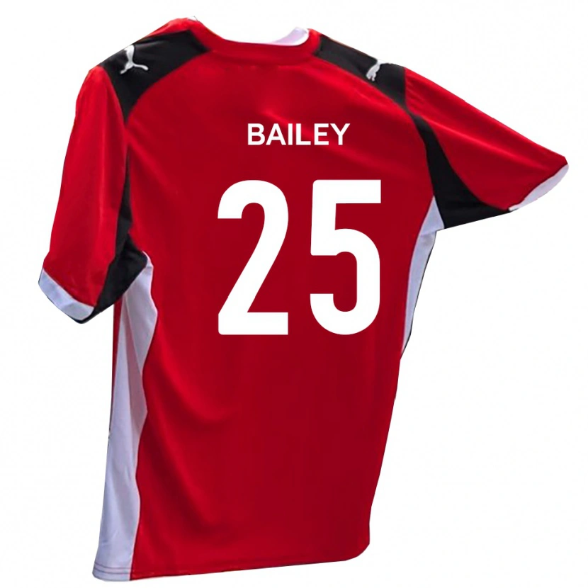 Danxen Homme Maillot Joel Bailey #25 Rouge Blanc Tenues Domicile 2025/26 T-Shirt