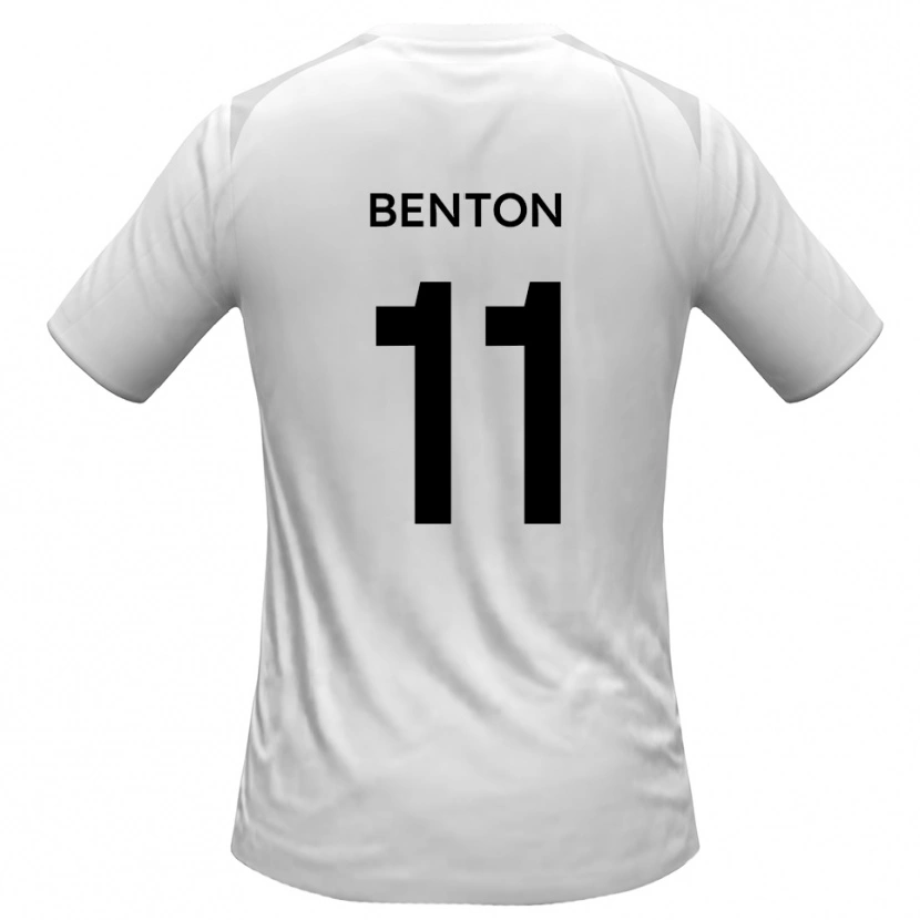 Danxen Homme Maillot Jon Benton #11 Blanc Gris Tenues Domicile 2025/26 T-Shirt