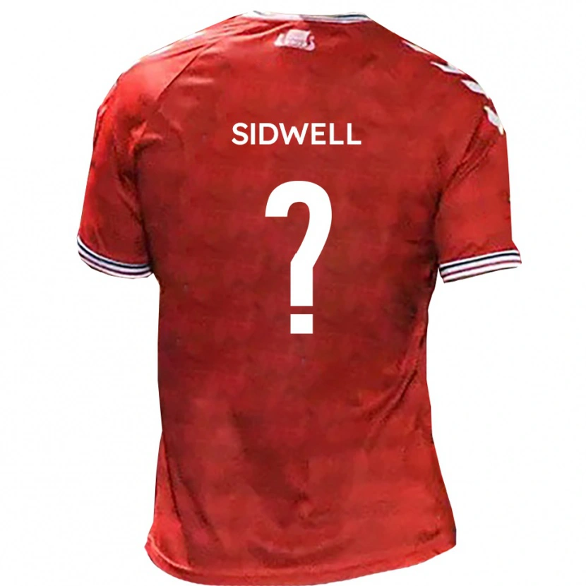Danxen Homme Maillot Rebecca Sidwell #0 Rouge Blanc Tenues Domicile 2025/26 T-Shirt