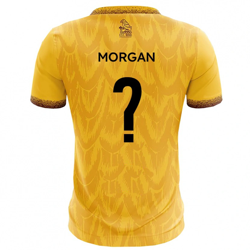 Danxen Homme Maillot Kai Morgan #0 Jaune Marron Tenues Domicile 2025/26 T-Shirt
