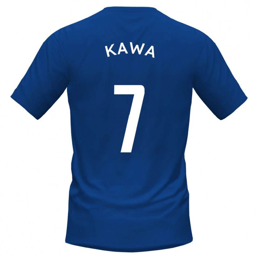Danxen Homme Maillot David Kawa #7 Bleu Blanc Tenues Domicile 2025/26 T-Shirt