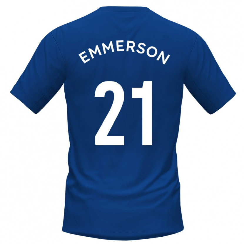 Danxen Homme Maillot Zak Emmerson #21 Bleu Blanc Tenues Domicile 2025/26 T-Shirt