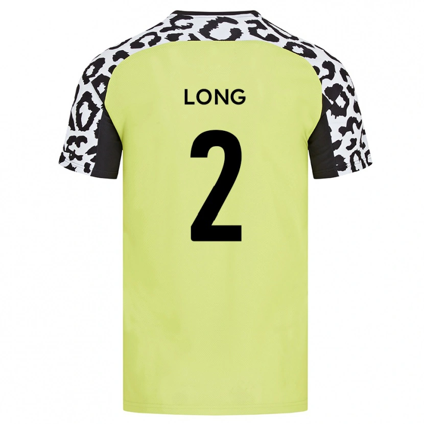 Danxen Homme Maillot Sean Long #2 Jaune Fluorescent Tenues Domicile 2025/26 T-Shirt