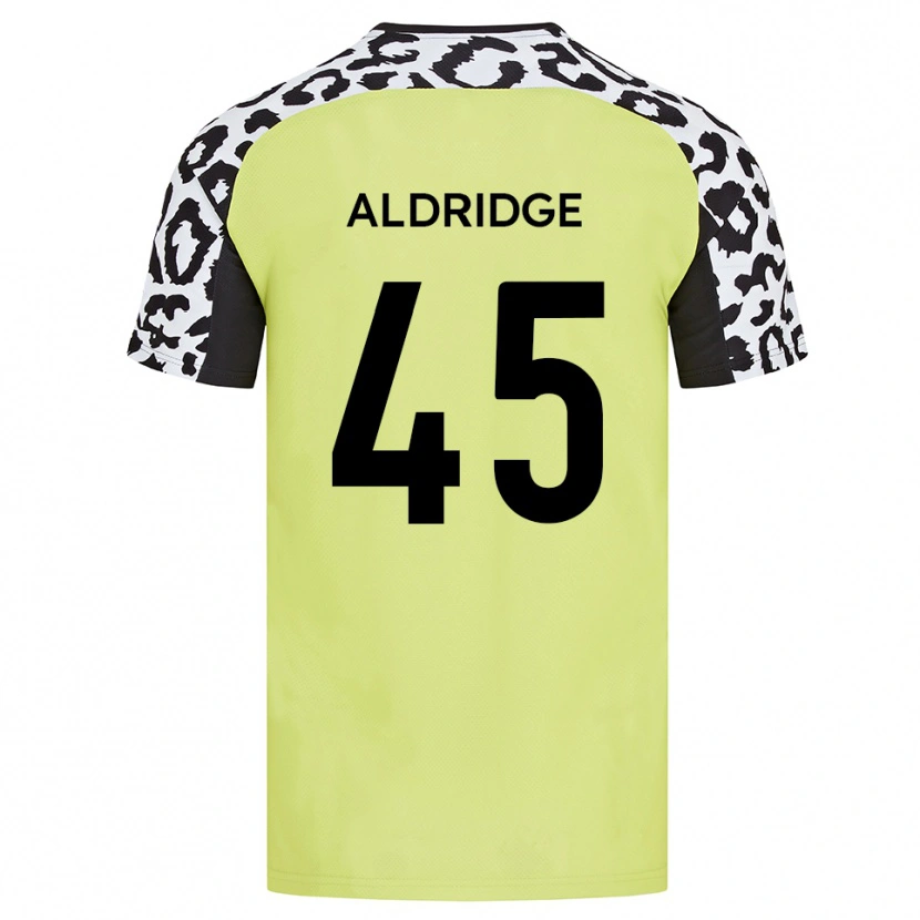 Danxen Homme Maillot Jesse Aldridge #45 Jaune Fluorescent Tenues Domicile 2025/26 T-Shirt