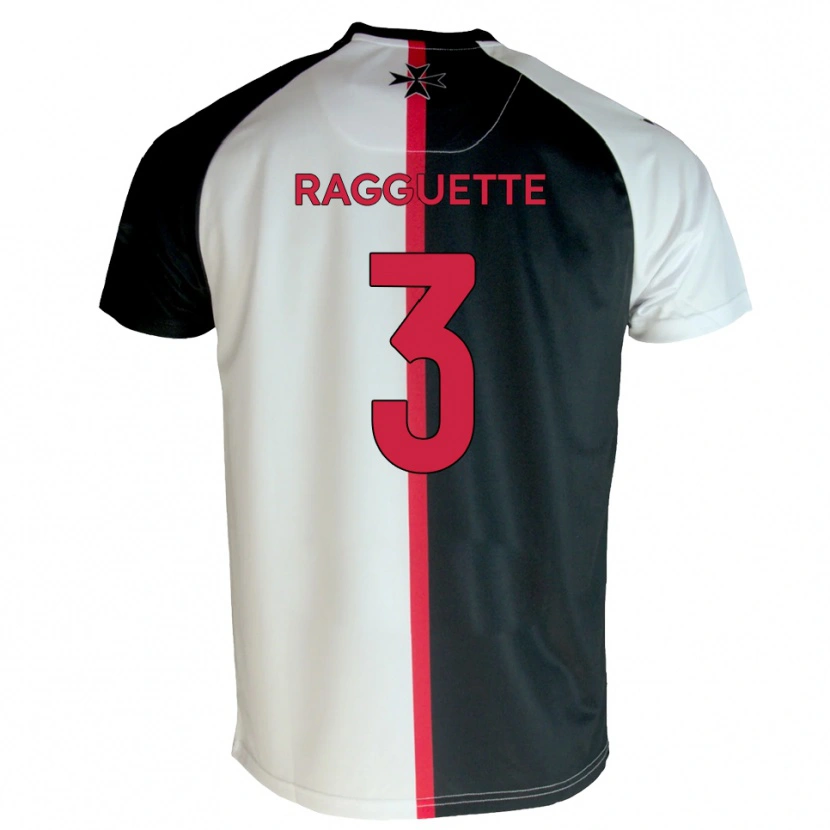 Danxen Homme Maillot Jordan Ragguette #3 Blanc Noir Tenues Domicile 2025/26 T-Shirt