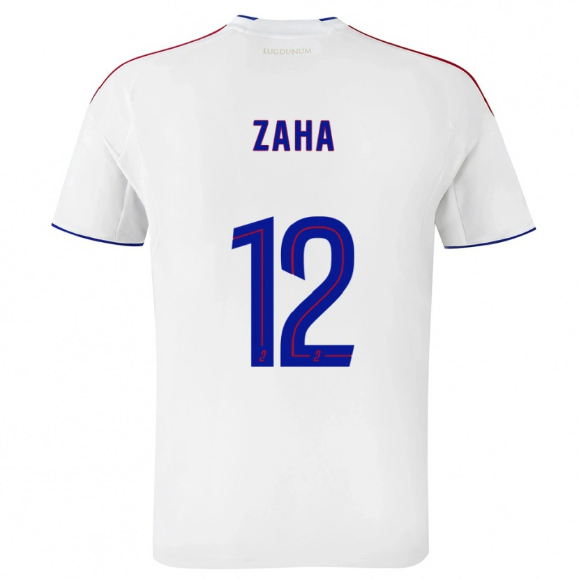 Danxen Homme Maillot Wilfried Zaha #12 Blanc Rouge Tenues Domicile 2025/26 T-Shirt
