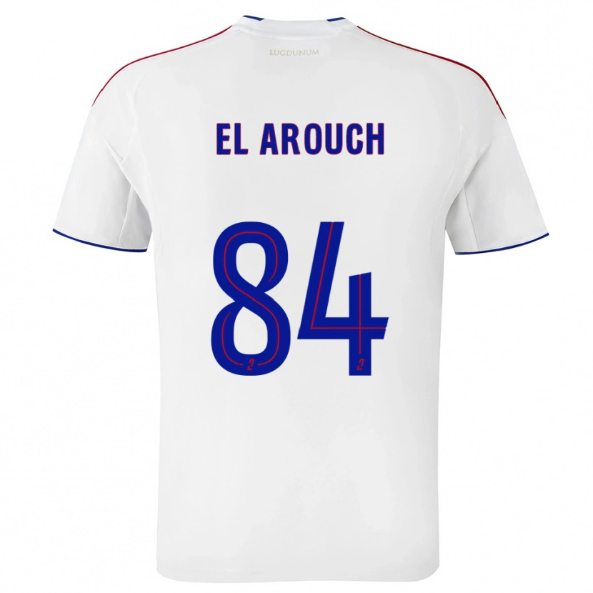 Danxen Homme Maillot Mohamed El Arouch #84 Blanc Rouge Tenues Domicile 2025/26 T-Shirt