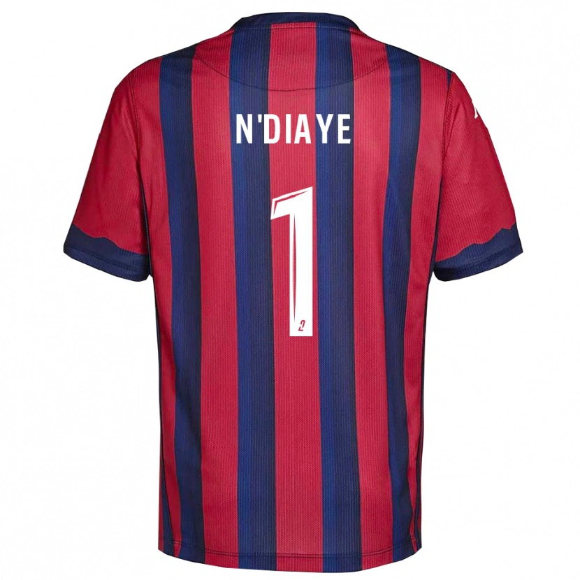 Danxen Homme Maillot Massamba N'diaye #1 Bourgogne Marine Tenues Domicile 2025/26 T-Shirt