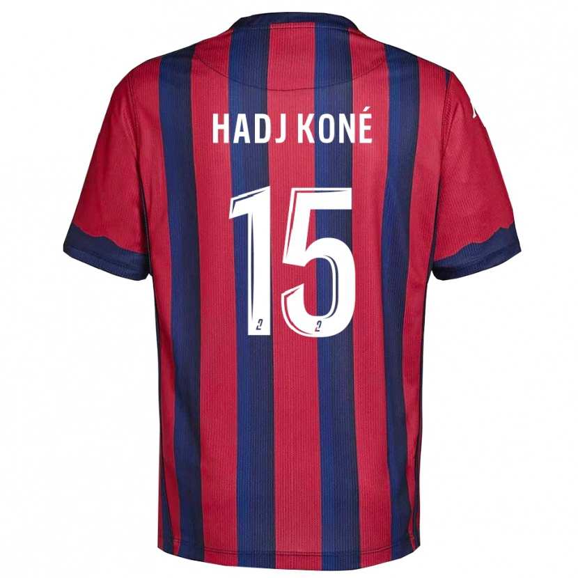 Danxen Homme Maillot El Hadj Koné #15 Bourgogne Marine Tenues Domicile 2025/26 T-Shirt