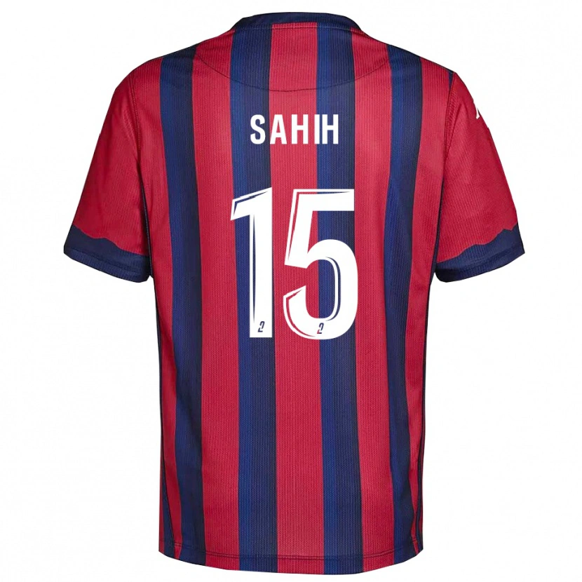 Danxen Homme Maillot Yanis Sahih #15 Bourgogne Marine Tenues Domicile 2025/26 T-Shirt