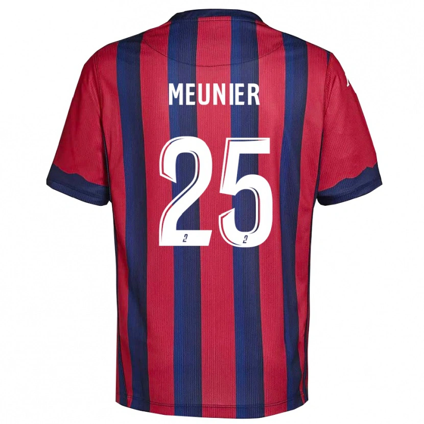 Danxen Homme Maillot Emma Meunier #25 Bourgogne Marine Tenues Domicile 2025/26 T-Shirt