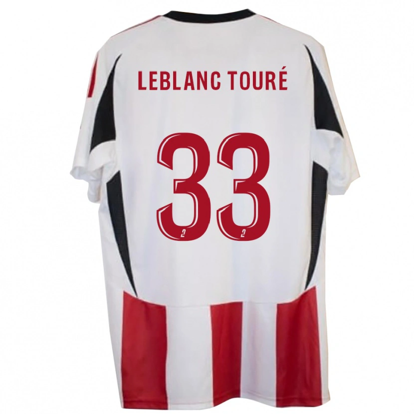 Danxen Homme Maillot Wolo Leblanc Touré #33 Rouge Bleu Tenues Domicile 2025/26 T-Shirt