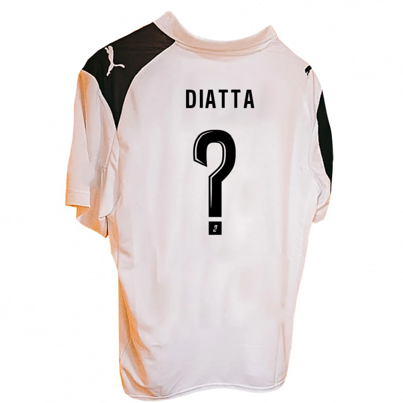 Danxen Homme Maillot Grégoire Diatta #0 Noir Blanc Tenues Domicile 2025/26 T-Shirt